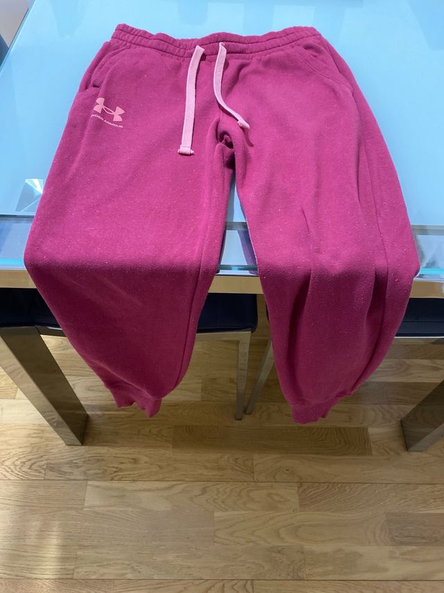 Pantalón chándal mujer Under Armour rojo