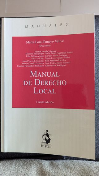 MANUAL DE DERECHO LOCAL