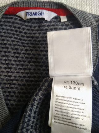 Gilet Primigi  blu/grigio 8 anni