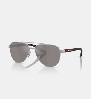 Gafas de sol Prada plateadas y negras