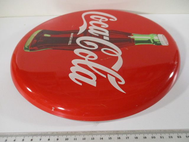 NO ENVÍO - CHAPA DE METAL 30 cm ORIGINAL Coca-Cola