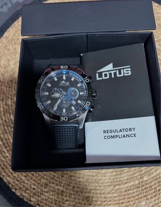 Reloj Lotus Cronógrafo Negro y Azul