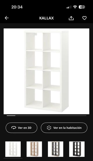Estanteria ikea kallax 4x2
