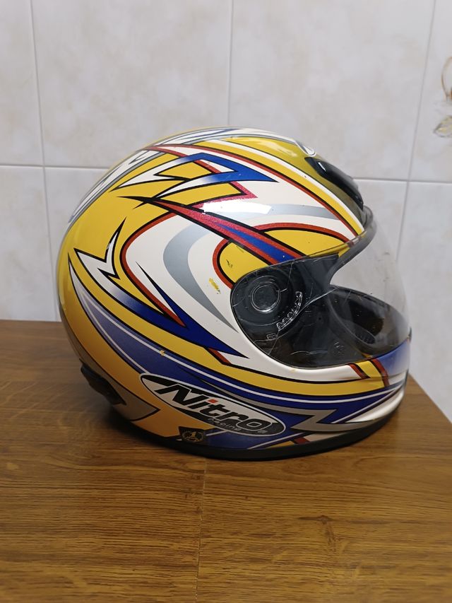 Casco Moto Nitro N-320-VX Amarillo