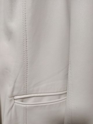 Chaqueta de piel blanca Talla M