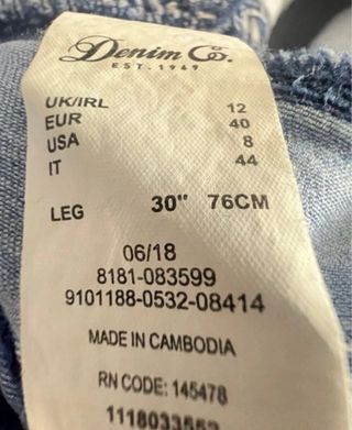 Talla L/40. Vaquero elástico de mujer Denim CO.