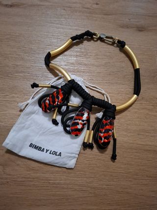 Collar Bimba y Lola Dorado Multicolor