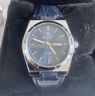 Reloj Poedagar Elegante Azul y Plateado