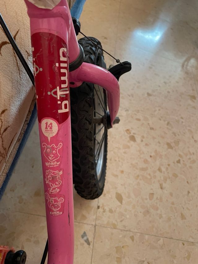 Bicicleta infantil rosa Btwin