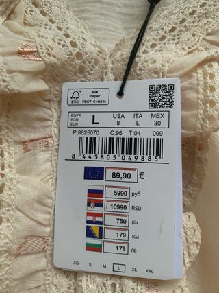 Blusa Pedro del Hierro Beige Talla L