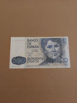 Billete 500 Pesetas España 1979