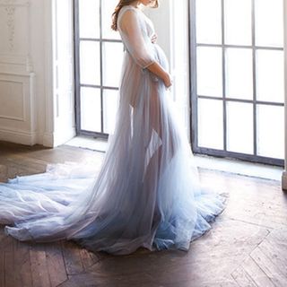 Vestido premamá Dawwoti azul talla única