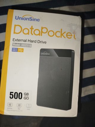 Disco Duro Externo UnionSine DataPocket 500GB