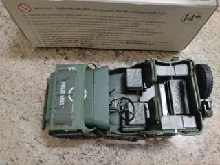 Jeep Willis Militar Metal Escala 1:18