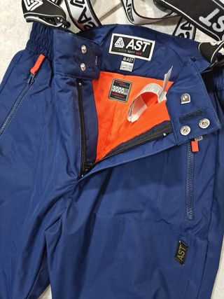 Pantalone sci ragazzo blu con bretelle 12 13 anni