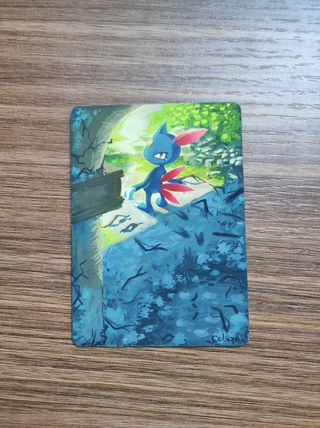 Carta Pokémon Sneasel Pintada a Mano
