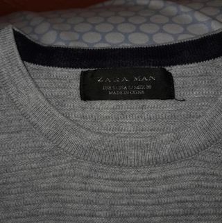 Jersey Zara Gris Talla S