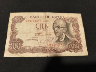 Billete 100 pesetas Banco de España 1970