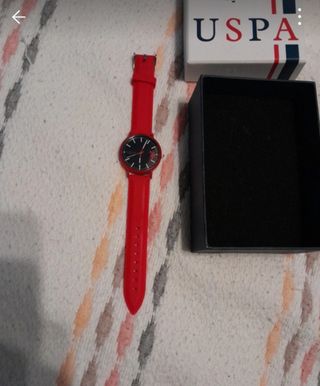 Reloj US Polo Assn Negro y Rojo