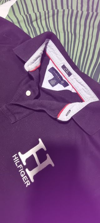 Polo Tommy Hilfiger Morado Talla L