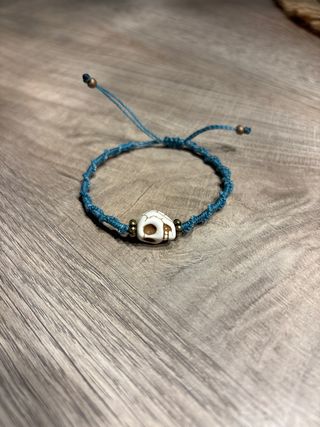 Pulsera Macramé Calavera 