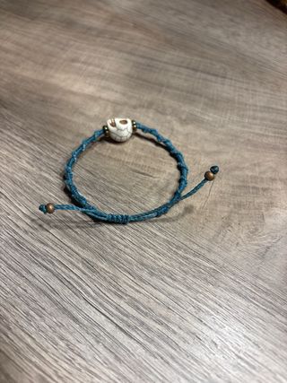 Pulsera Macramé Calavera 
