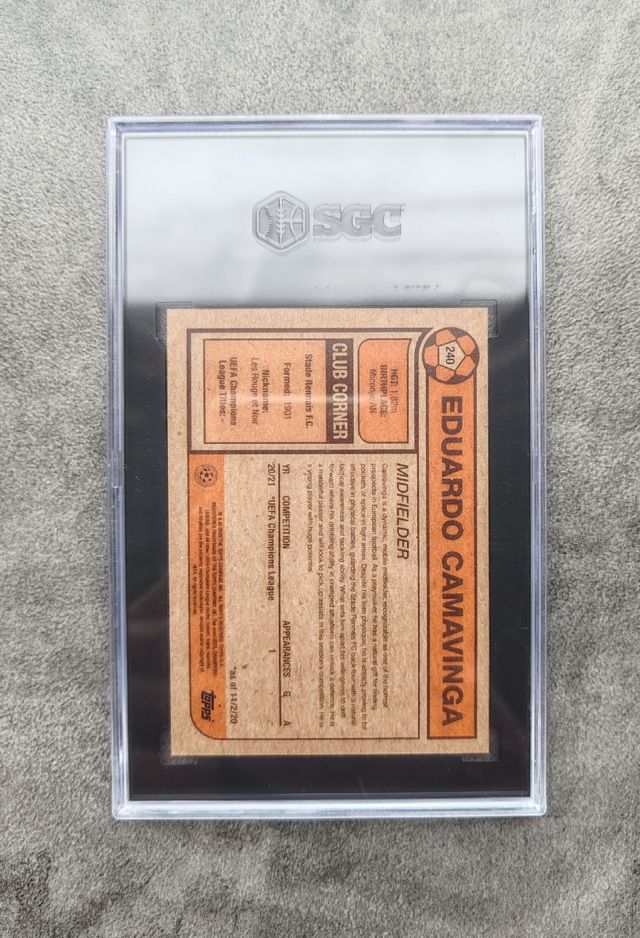 Eduardo Camavinga ROOKIE Topps Living UEFA SGC 9