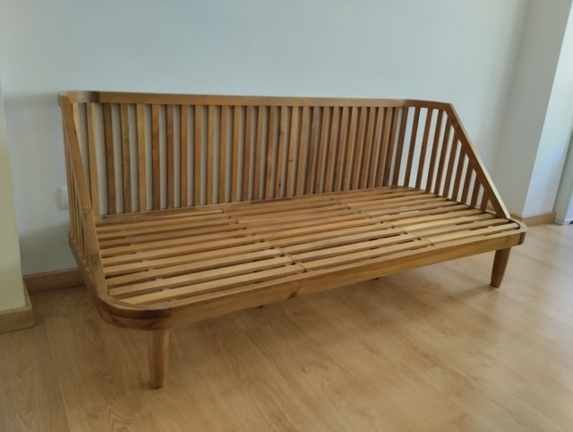 Sofá 2 plazas madera acacia