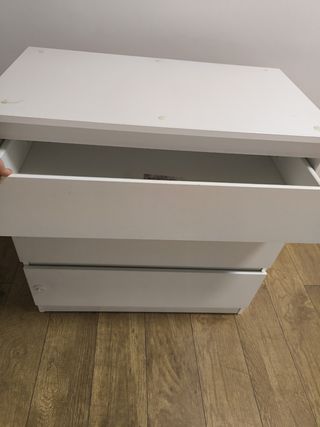 Cajonera malm blanca de madera