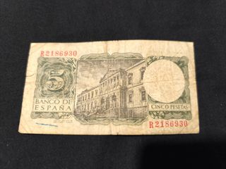 Billete 5 Pesetas Banco de España 1954