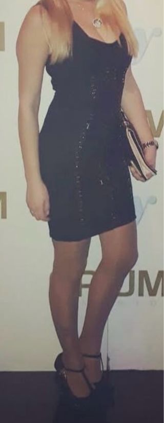 Vestido bandage negro talla S