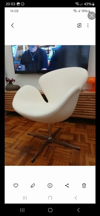 Silla Swan blanca