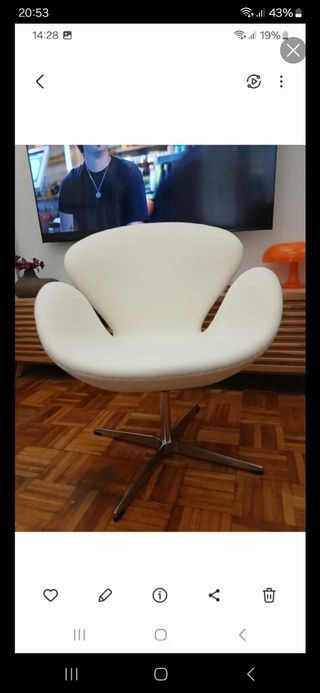 Silla Swan blanca