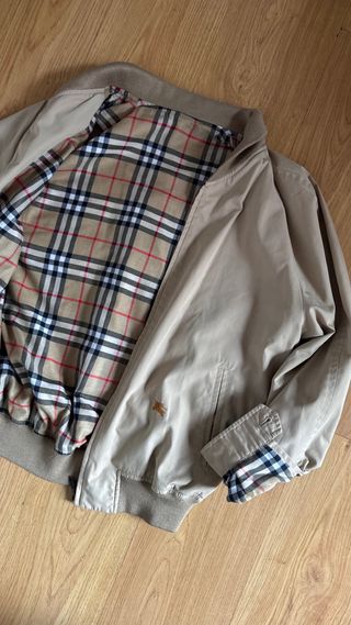 Chaqueta Bomber Burberry Gabardina Hombre L