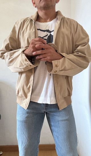 Chaqueta Bomber Burberry Gabardina Hombre L