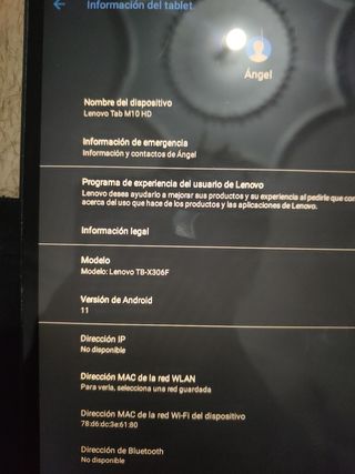 Lenovo Tab M10 Negra
Precio negociable 