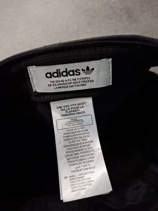 Cappellino Adidas Pelle Nero