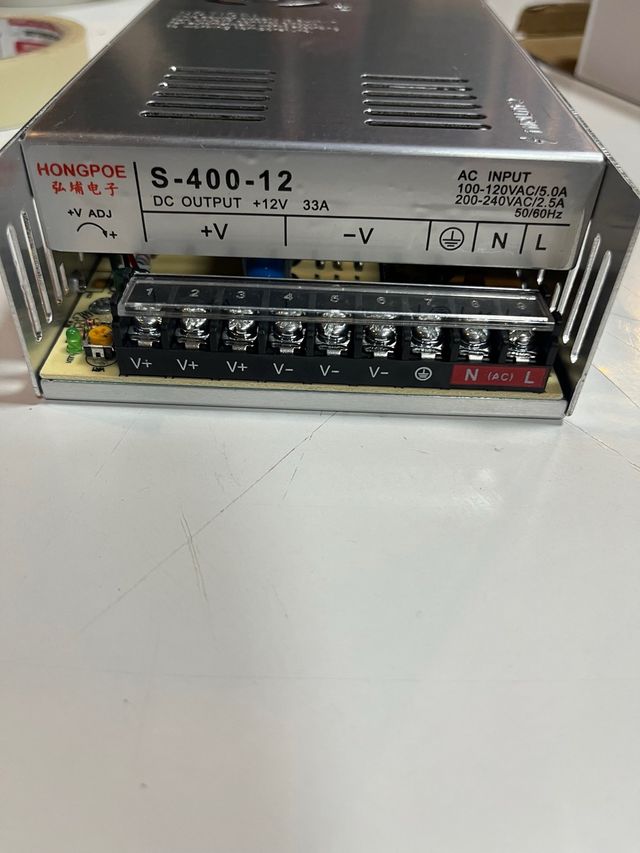 Fuente Alimentación S-400-12V 33A.