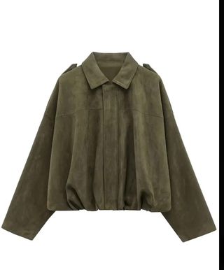 Chaqueta Bomber Tipo Ante