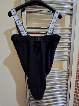 Body nero Chiara Ferragni con occhi