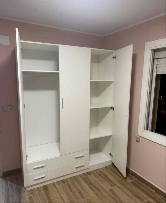 Armario 3 puertas Blanco 150cm x 210cn