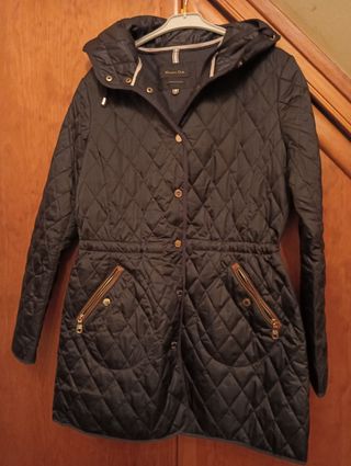 Parka Massimo Dutti azul marino