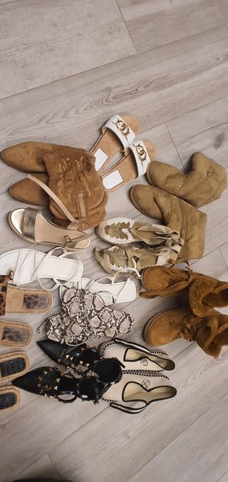 Lote de zapatos variados