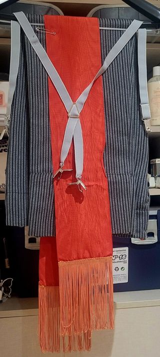 Traje de Gitano Niño Azul y Rojo