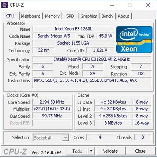 HP Microserver Gen8 Xeon E3 1260L 10GB RAM