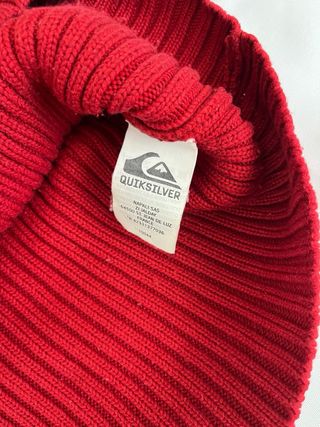 Jersey rojo burdeos Quiksilver canalé cuello chime
