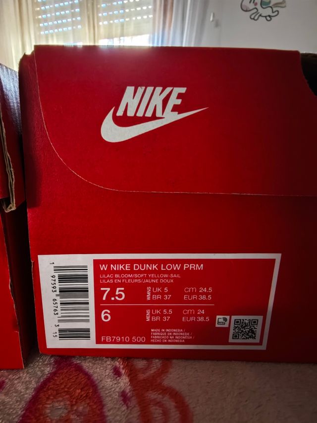 Nike Dunk Low Morado Blanco