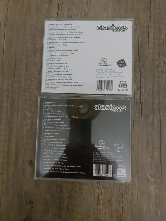 2 CDs Música Clásica Clásicos Selectos
