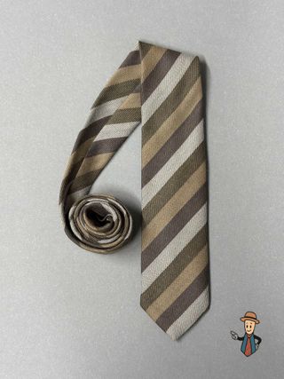Corbata vintage Alpi marrón