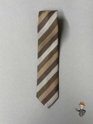 Corbata vintage Alpi marrón